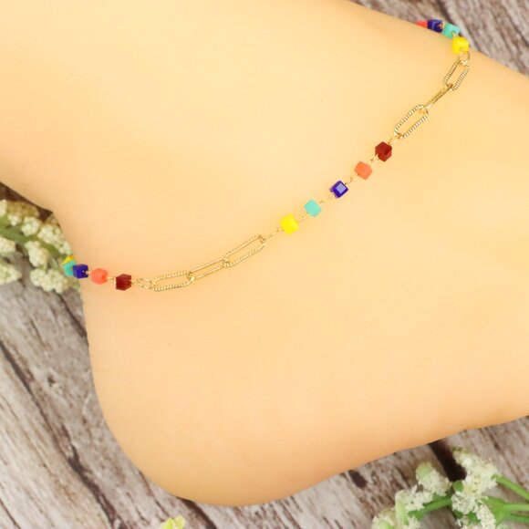 "Dainty Anklet for Women – Elegant Everyday Jewelry & Perfect Gift | MLCRC1220 - Picture 8 of 10